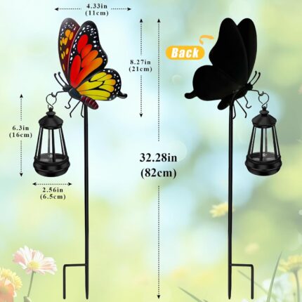 Butterfly Solar Garden Stake Light