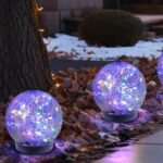 6-Pack Solar Cracked Glass Ball Lights