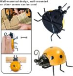 4-Pack Colorful Metal Ladybugs