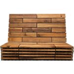 Natural Hardwood Patio Decking Tiles