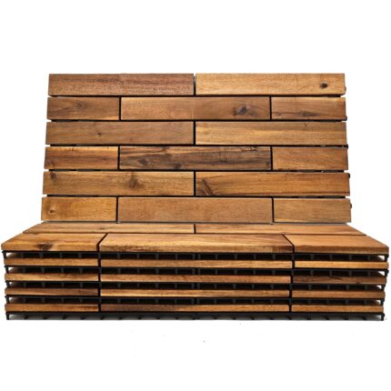 Natural Hardwood Patio Decking Tiles