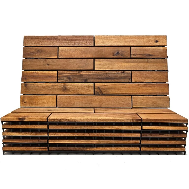 Natural Hardwood Patio Decking Tiles