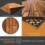 Natural Hardwood Patio Decking Tiles