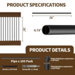 105-Pack Round Aluminum Deck Spindles Kit