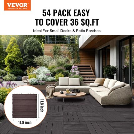 Dark Grey Interlocking Patio Tiles