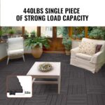 Dark Grey Interlocking Patio Tiles