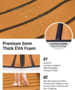 Teak Finish Foam Decking Roll