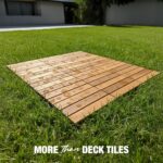 9-Pack Acacia Striped Deck Tiles