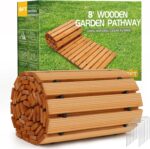 8-Foot Natural Cedar Roll-Up Pathway