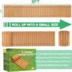 8-Foot Natural Cedar Roll-Up Pathway