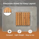 Interlocking Acacia Wood Decking Tiles