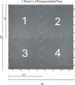 Interlocking Grey Outdoor Deck Tiles