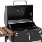 Black Charcoal Grill with Wheels