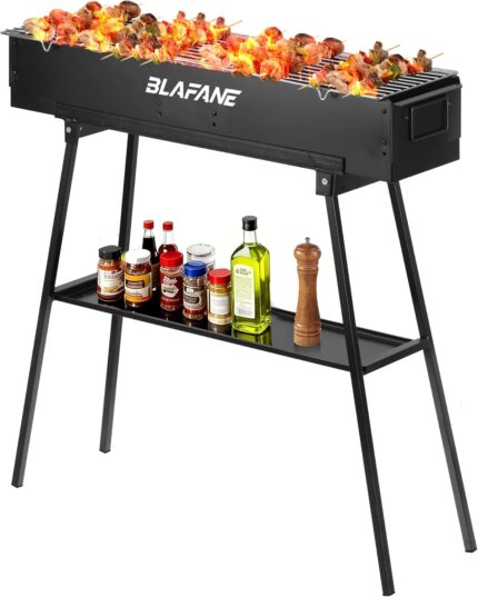 Black Portable Charcoal BBQ Grill