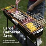 Black Portable Charcoal BBQ Grill
