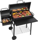 Offset Charcoal Grill with Side Firebox