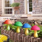 8-Count Solar Mushroom Pathway Lights