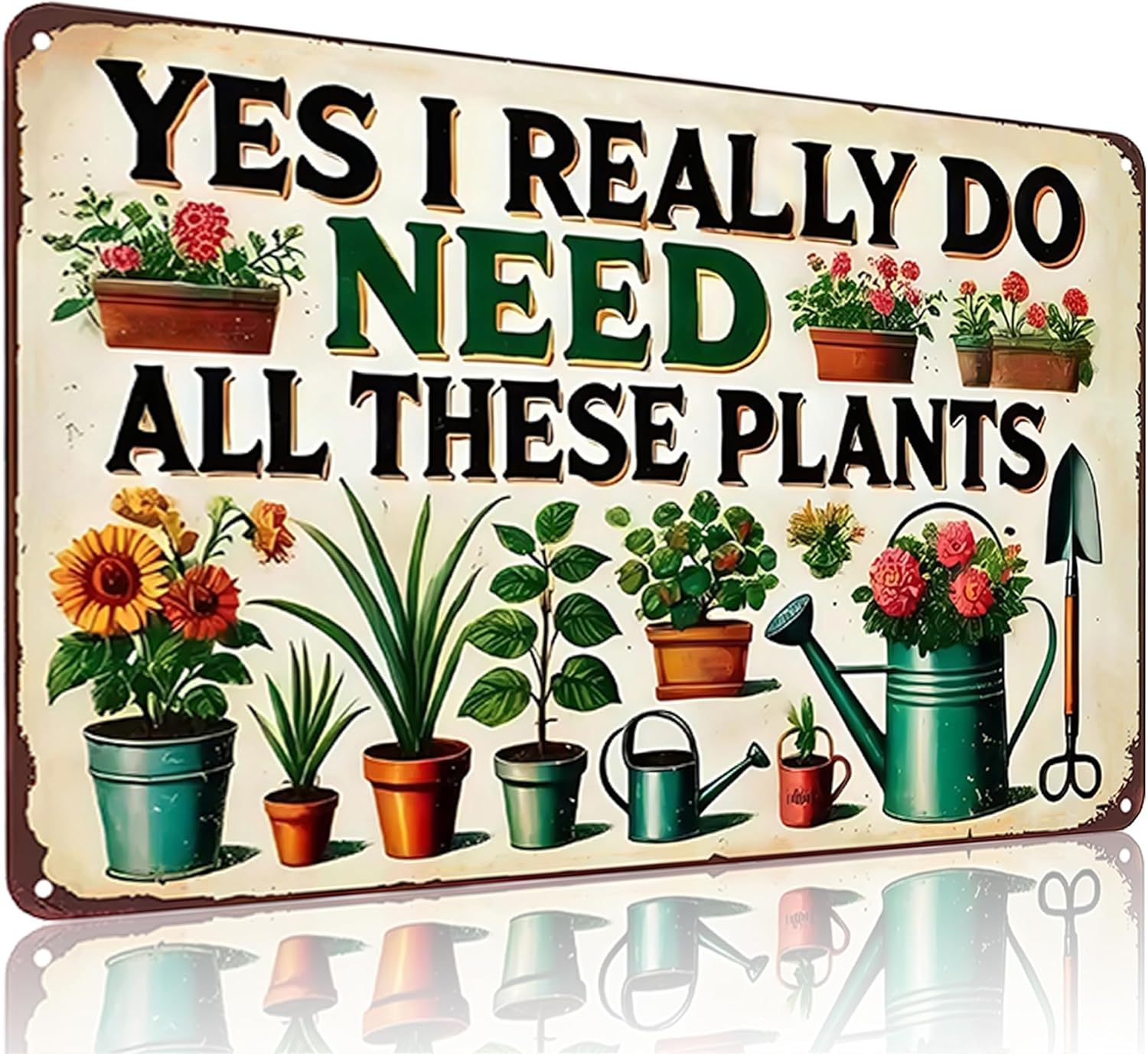 Vintage Plant Lover Garden Sign Vintage Plant Lover Garden Sign