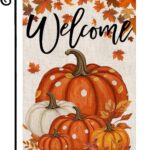 Pumpkin Welcome Double-Sided Garden Flag