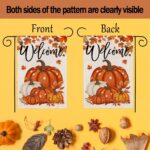 Pumpkin Welcome Double-Sided Garden Flag